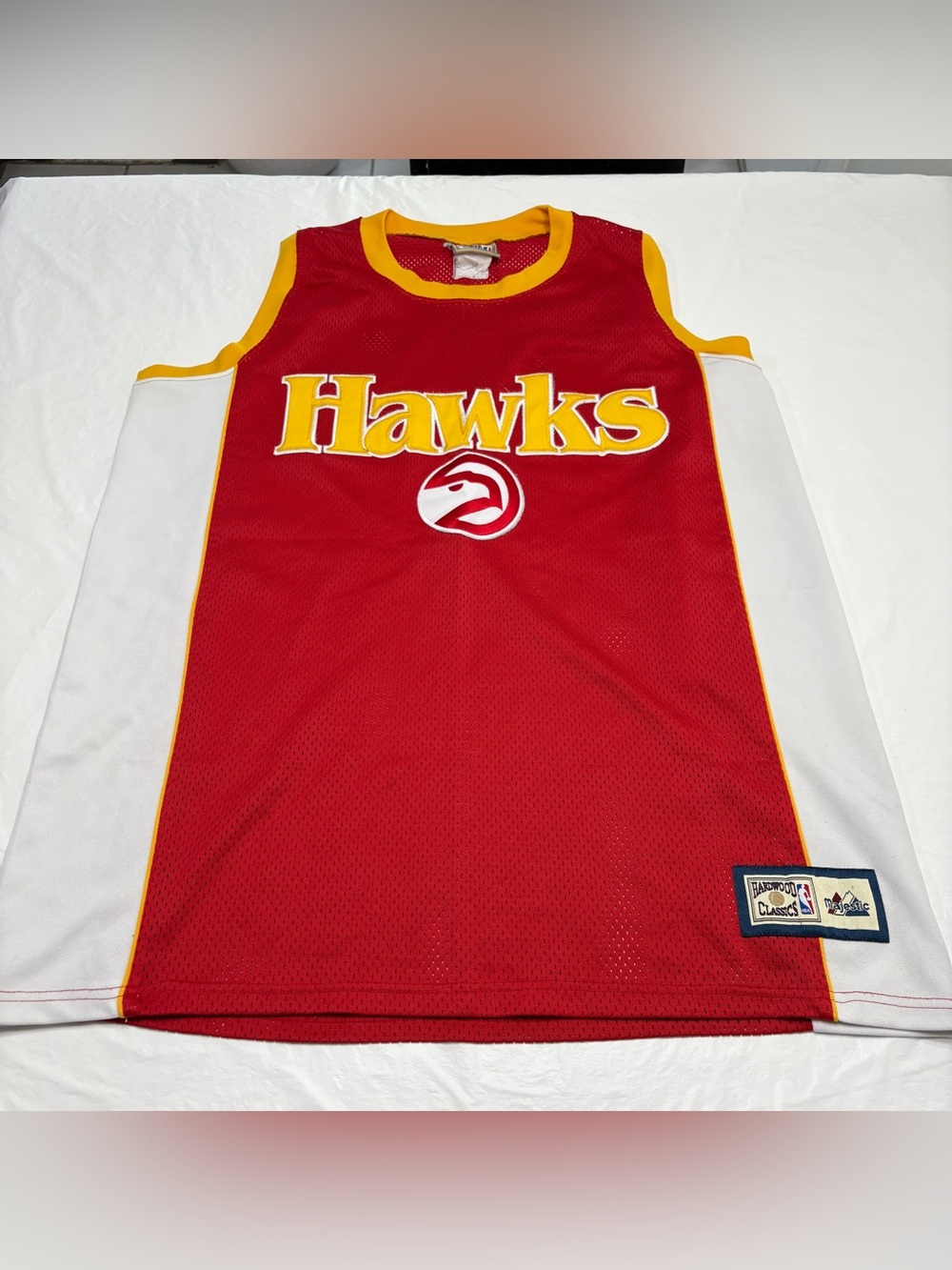 Atlanta Hawks Jersey Hardwood Classics Majestic NBA Basketball Measures Men’s XL